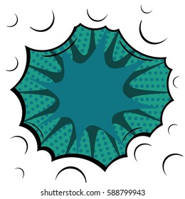 Abstract creative concept vector comic pop art style blank, layout template with clouds beams and isolated dots background. For sale banner, empty speech bubble set, illustration halftone book design