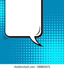 Abstract creative concept vector comic pop art style blank, layout template with clouds beams and isolated dots background. For sale banner, empty speech bubble set, illustration halftone book design