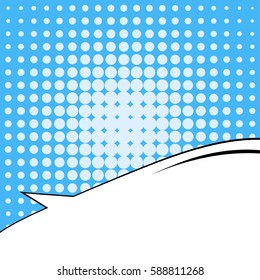 Abstract creative concept vector comic pop art style blank, layout template with clouds beams and isolated dots background. For sale banner, empty speech bubble set, illustration halftone book design