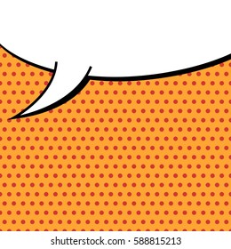 Abstract creative concept vector comic pop art style blank, layout template with clouds beams and isolated dots background. For sale banner, empty speech bubble set, illustration halftone book design