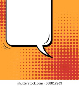 Abstract creative concept vector comic pop art style blank, layout template with clouds beams and isolated dots background. For sale banner, empty speech bubble set, illustration halftone book design