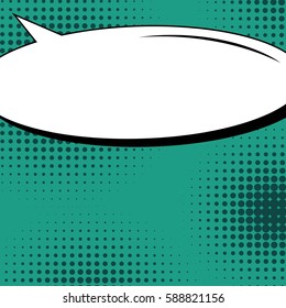 Abstract creative concept vector comic pop art style blank, layout template with clouds beams and isolated dots background. For sale banner, empty speech bubble set, illustration halftone book design