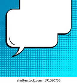 Abstract creative concept vector comic pop art style blank, layout template with clouds beams and isolated dots background. For sale banner, empty speech bubble set, illustration halftone book design