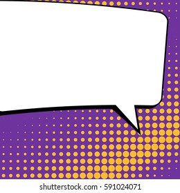 Abstract creative concept vector comic pop art style blank, layout template with clouds beams and isolated dots background. For sale banner, empty speech bubble set, illustration halftone book design