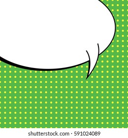 Abstract creative concept vector comic pop art style blank, layout template with clouds beams and isolated dots background. For sale banner, empty speech bubble set, illustration halftone book design
