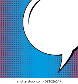 Abstract creative concept vector comic pop art style blank, layout template with clouds beams and isolated dots background. For sale banner, empty speech bubble set, illustration halftone book design