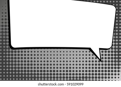 Abstract creative concept vector comic pop art style blank, layout template with clouds beams and isolated dots background. For sale banner, empty speech bubble set, illustration halftone book design