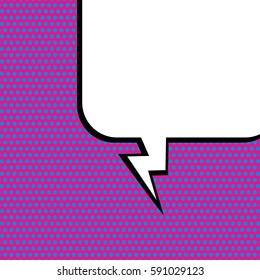 Abstract creative concept vector comic pop art style blank, layout template with clouds beams and isolated dots background. For sale banner, empty speech bubble set, illustration halftone book design