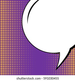 Abstract creative concept vector comic pop art style blank, layout template with clouds beams and isolated dots background. For sale banner, empty speech bubble set, illustration halftone book design