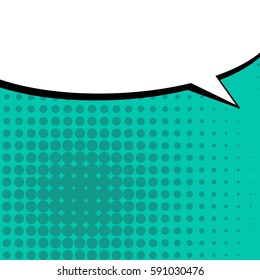 Abstract creative concept vector comic pop art style blank, layout template with clouds beams and isolated dots background. For sale banner, empty speech bubble set, illustration halftone book design