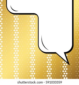 Abstract creative concept vector comic pop art style blank, layout template with clouds beams and isolated dots background. For sale banner, empty speech bubble set, illustration halftone book design