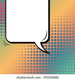 Abstract creative concept vector comic pop art style blank, layout template with clouds beams and isolated dots background. For sale banner, empty speech bubble set, illustration halftone book design