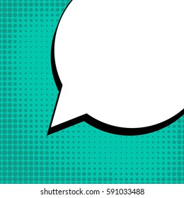 Abstract creative concept vector comic pop art style blank, layout template with clouds beams and isolated dots background. For sale banner, empty speech bubble set, illustration halftone book design