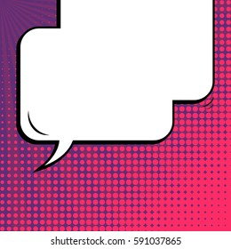 Abstract creative concept vector comic pop art style blank, layout template with clouds beams and isolated dots background. For sale banner, empty speech bubble set, illustration halftone book design