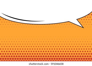 Abstract creative concept vector comic pop art style blank, layout template with clouds beams and isolated dots background. For sale banner, empty speech bubble set, illustration halftone book design