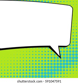 Abstract creative concept vector comic pop art style blank, layout template with clouds beams and isolated dots background. For sale banner, empty speech bubble set, illustration halftone book design