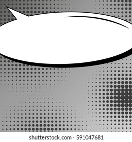 Abstract creative concept vector comic pop art style blank, layout template with clouds beams and isolated dots background. For sale banner, empty speech bubble set, illustration halftone book design