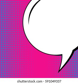 Abstract creative concept vector comic pop art style blank, layout template with clouds beams and isolated dots background. For sale banner, empty speech bubble set, illustration halftone book design