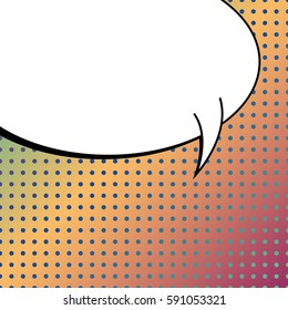 Abstract creative concept vector comic pop art style blank, layout template with clouds beams and isolated dots background. For sale banner, empty speech bubble set, illustration halftone book design