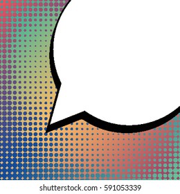 Abstract creative concept vector comic pop art style blank, layout template with clouds beams and isolated dots background. For sale banner, empty speech bubble set, illustration halftone book design