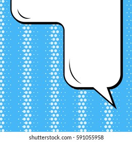 Abstract creative concept vector comic pop art style blank, layout template with clouds beams and isolated dots background. For sale banner, empty speech bubble set, illustration halftone book design