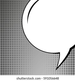 Abstract creative concept vector comic pop art style blank, layout template with clouds beams and isolated dots background. For sale banner, empty speech bubble set, illustration halftone book design