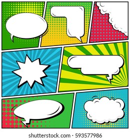 Abstract Creative Concept Vector Comic Pop Stock Vector (Royalty Free ...