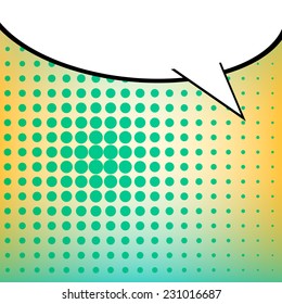 Abstract Creative concept vector comics pop art style blank layout template with clouds beams and isolated dots pattern on background. For Web and Mobile Applications, illustration template design.