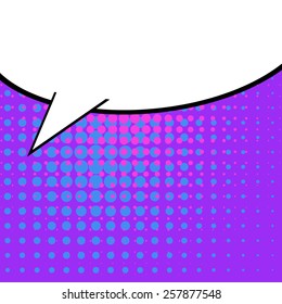 Abstract Creative concept vector comics pop art style blank layout template with clouds beams and isolated dots pattern on background. For Web and Mobile Applications, illustration template design. 