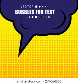 Abstract Creative concept vector comics pop art style blank layout template with clouds beams and isolated dots pattern on background. For Web and Mobile Applications, illustration template design.