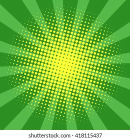 Abstract Creative concept vector comics pop art style blank layout template with clouds beams and isolated dots pattern on background. For Web and Mobile Applications, illustration template design.