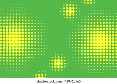 Abstract Creative concept vector comics pop art style blank layout template with clouds beams and isolated dots pattern on background. For Web and Mobile Applications, illustration template design.