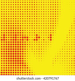 Abstract Creative concept vector comics pop art style blank layout template with clouds beams and isolated dots pattern on background. For Web and Mobile Applications, illustration template design.