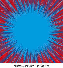 Abstract creative concept vector comics pop art style blank layout template with clouds beams and isolated dots pattern on background. For sale banner, empty bubble, illustration comic book design.