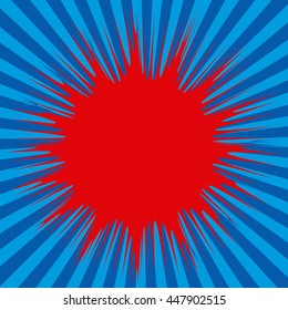 Abstract creative concept vector comics pop art style blank layout template with clouds beams and isolated dots pattern on background. For sale banner, empty bubble, illustration comic book design.