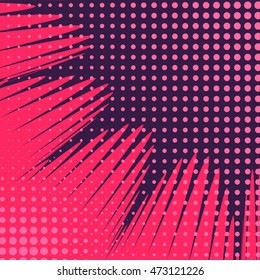 Abstract creative concept vector comics pop art style blank layout template with clouds beams and isolated dots pattern on background. For sale banner, empty bubble, illustration comic book design.
