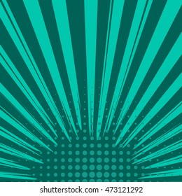 Abstract creative concept vector comics pop art style blank layout template with clouds beams and isolated dots pattern on background. For sale banner, empty bubble, illustration comic book design.