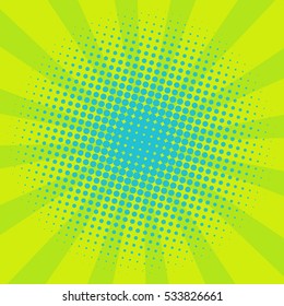 Abstract creative concept vector comics pop art style blank layout template with clouds beams and isolated dots pattern on background. For sale banner, empty bubble, illustration comic book design.