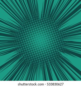 Abstract creative concept vector comics pop art style blank layout template with clouds beams and isolated dots pattern on background. For sale banner, empty bubble, illustration comic book design.