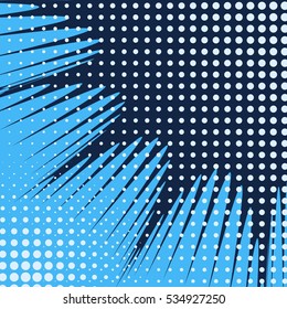 Abstract creative concept vector comics pop art style blank layout template with clouds beams and isolated dots pattern on background. For sale banner, empty bubble, illustration comic book design.