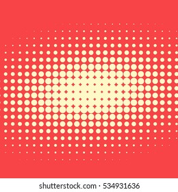 Abstract creative concept vector comics pop art style blank layout template with clouds beams and isolated dots pattern on background. For sale banner, empty bubble, illustration comic book design.