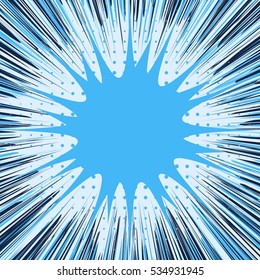 Abstract creative concept vector comics pop art style blank layout template with clouds beams and isolated dots pattern on background. For sale banner, empty bubble, illustration comic book design.