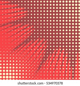 Abstract creative concept vector comics pop art style blank layout template with clouds beams and isolated dots pattern on background. For sale banner, empty bubble, illustration comic book design.