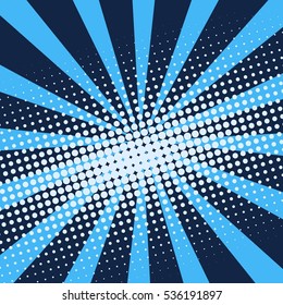 Abstract creative concept vector comics pop art style blank layout template with clouds beams and isolated dots pattern on background. For sale banner, empty bubble, illustration comic book design.