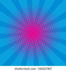 Abstract creative concept vector comics pop art style blank layout template with clouds beams and isolated dots pattern on background. For sale banner, empty bubble, illustration comic book design.