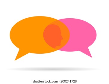 Abstract Creative concept vector empty speech bubbles set. For web and mobile applications isolated on background, illustration template design, presentation, business infographic and social media,