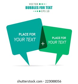 Abstract Creative concept vector empty speech bubbles set. For web and mobile applications isolated on background, illustration template design, presentation, business infographic and social media.
