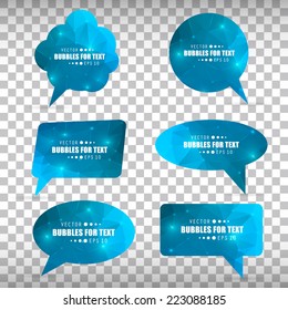 Abstract Creative concept vector empty speech bubbles set. For web and mobile applications isolated on background, illustration template design, presentation, business infographic and social media.