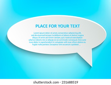 Abstract Creative concept vector empty speech bubbles set. For web and mobile applications isolated on background, illustration template design, presentation, business infographic and social media,