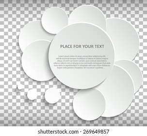 Abstract Creative concept vector empty speech bubbles set. For web, mobile applications isolated on background, art illustration template design, presentation, business infographic and social media.